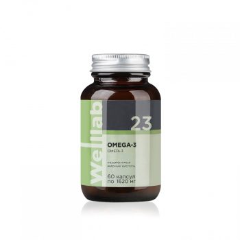 БАД с омега-3 в высокой концентрации Welllab OMEGA-3, 60 капсул — фото 2